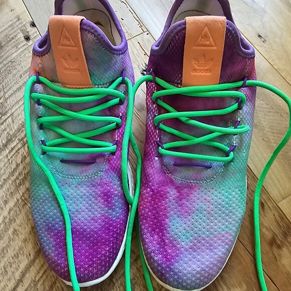 Adidas X Pharrell Williams Hu Holi Chalk Coral Sneaker Men's Size 8 - Picture 1 of 8